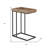 24" Natural Metal End Table