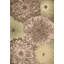 Tapis vert / brun en laine touffeté à la main Floral-348631429
