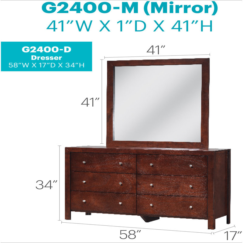 Commode Burlington G2400-D, Cerisier