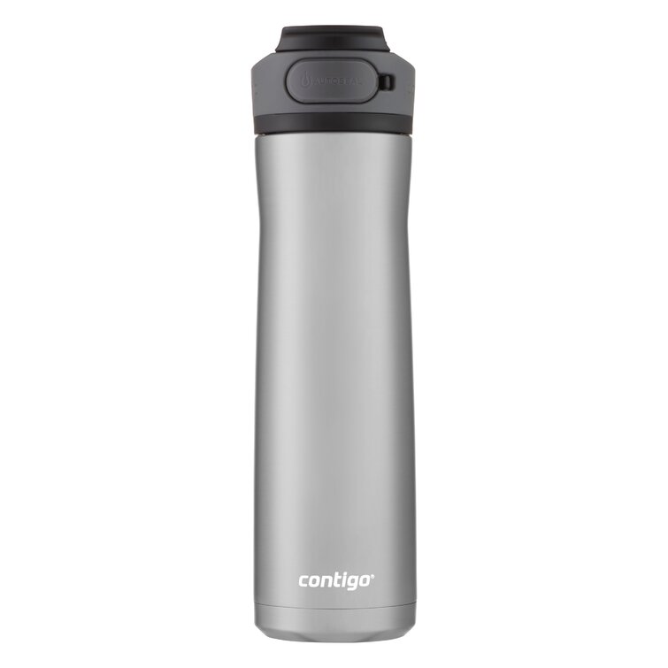 Autoseal Transit Travel Mug 16 Oz., Stainless Steel with Blue