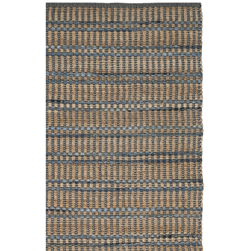 Tapis 80% jute, 20% coton tissé à la main Doleman, Rectangle 3 pi x 5 pi