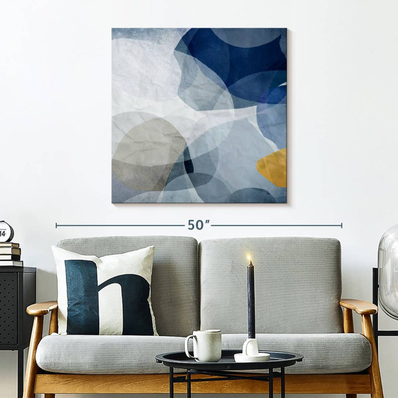 Blue Bubbles I, 30" H x 30" W