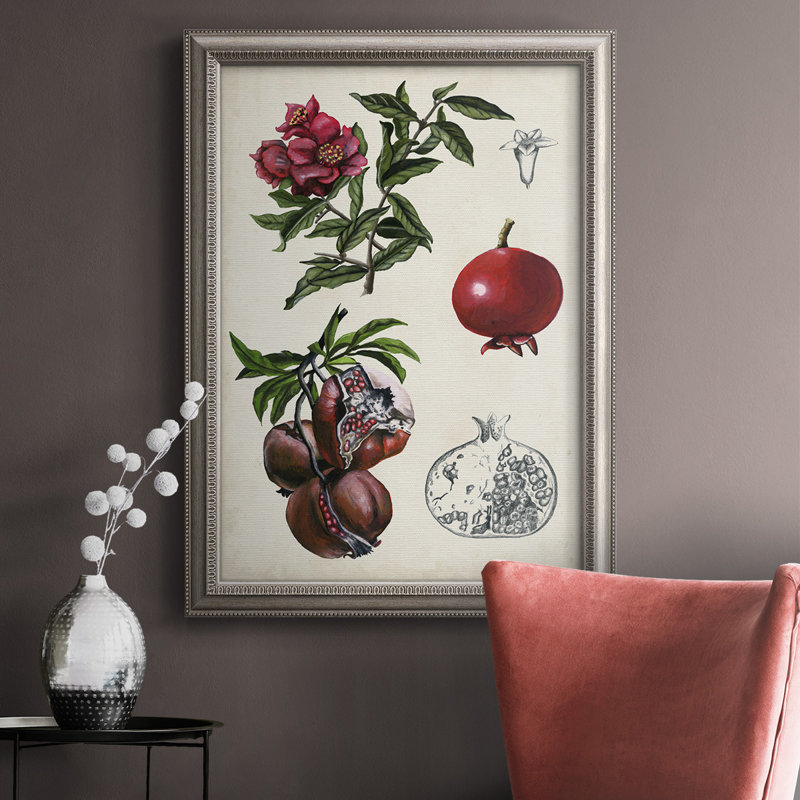 " Pomegranate Composition II ", 20" H x 16" W x 2.5" D