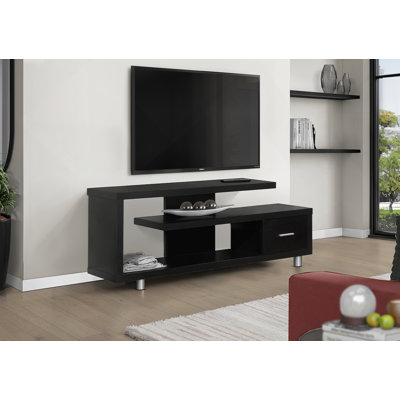 Meuble télé polyvalent avec armoire de rangement, idéal pour le divertissement multimédia dans le salon et la chambre à coucher, design contemporain