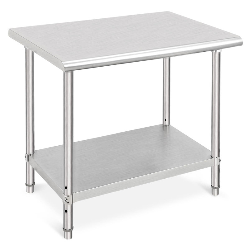 Stainless Steel Adjustable Height Commercial Work Table