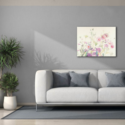 «Queen Annes Lace and Cosmos» par Danhui Nai, art mural sur toile