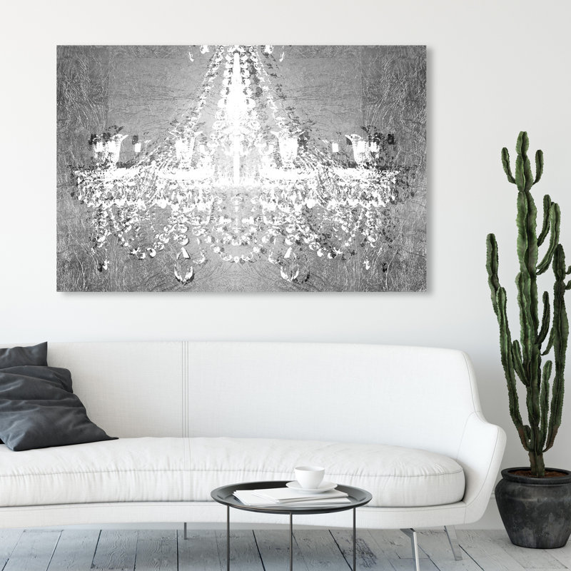 «Dramatic Entrance Chrome» par Oliver Gal - impression sur toile tendue, H 36 po x l 54 po, Toile tendue