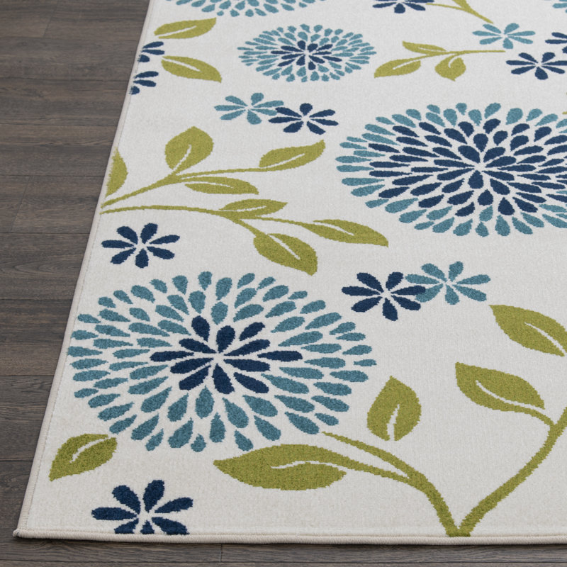 Annetra Floral Indoor / Outdoor Rug, Runner 2' x 6'7''