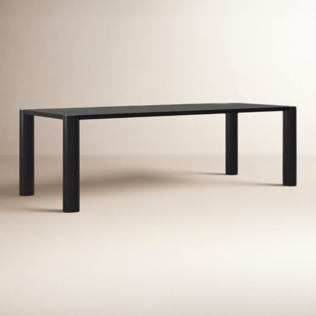 Channing Dining Table, Black, 39" W x 96" L
