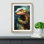 Python Gestural - Framed Print
