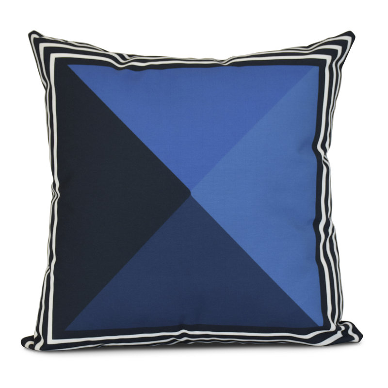 Housse et insert de coussin carré Sail, Sun & Fun, H 26 po x l 26 po x P 3 po, Bleu marine