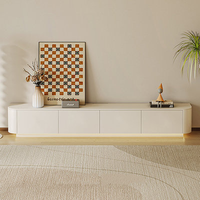French cream-style floor-standing TV cabinet
