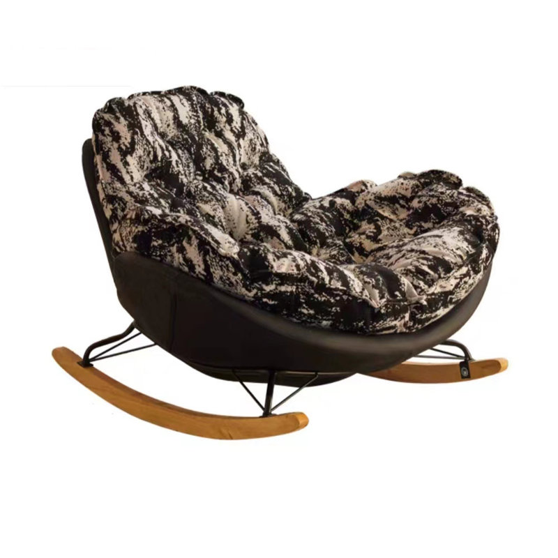 Chaise berçante Retro, Brun