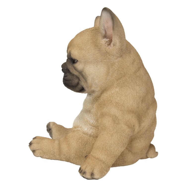 Hi-Line Gift 7 Sitting Sleepy Bulldog Puppy Garden Statue