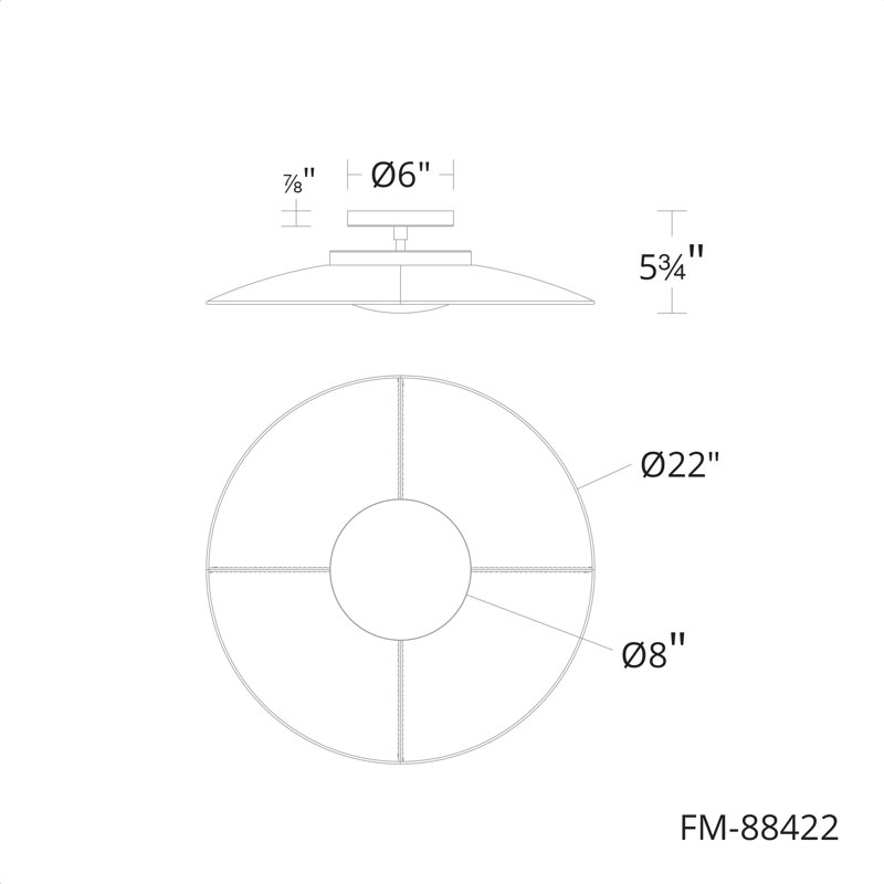 Brody 1 - Light LED Flush Mount