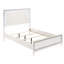 Modern Bedroom Queen Bed With Luminous Led Headboard - White And Cozy Sparkling For