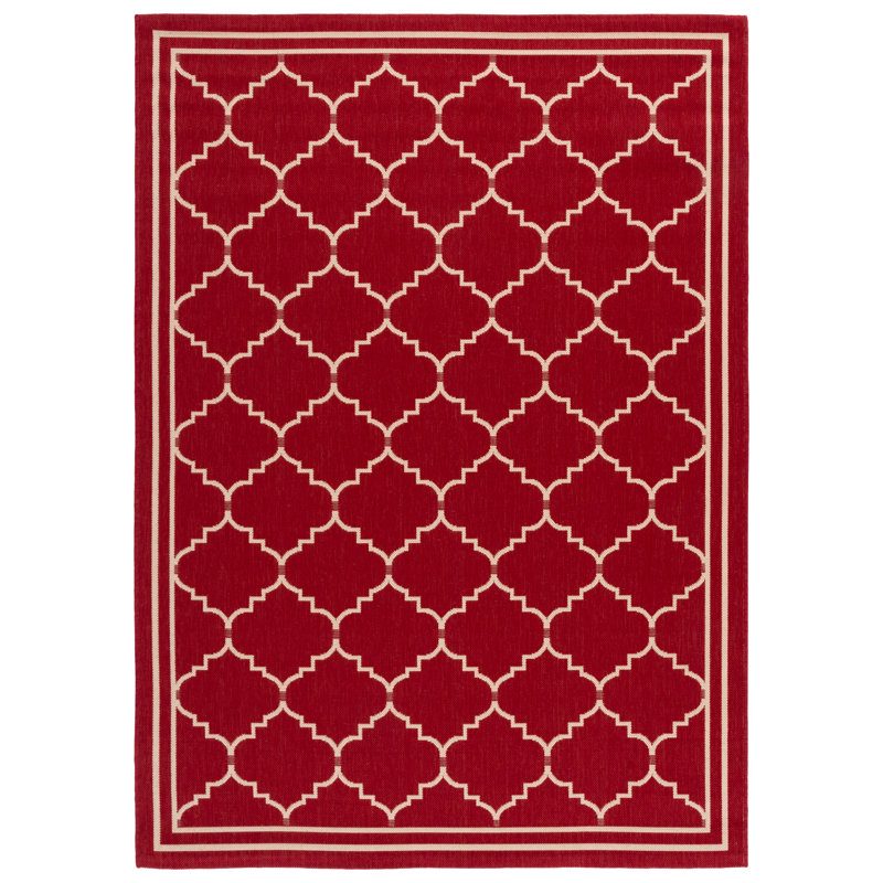 Herefordshire Performance Geometric Indoor/Outdoor Area Rug, Rectangle 5'3" x 7'7"