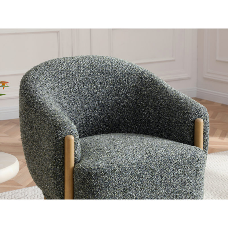 Upholstered Accent Chair, Olive