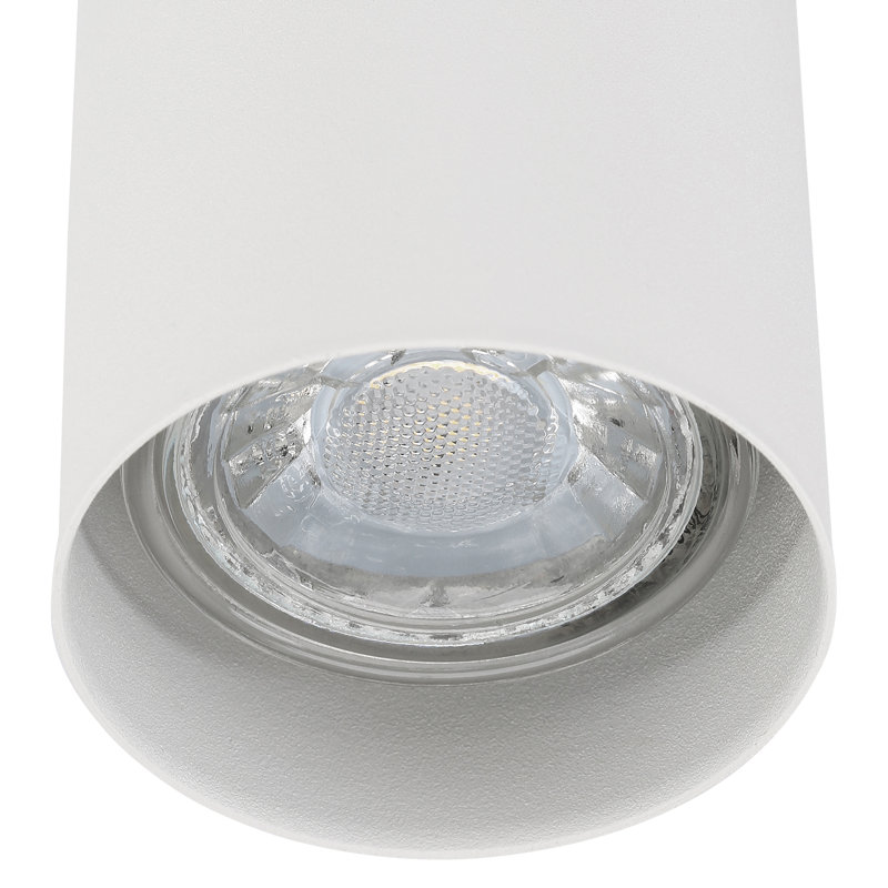 Haleigh Steel Wallchiere, Chrome Shade/White Frame