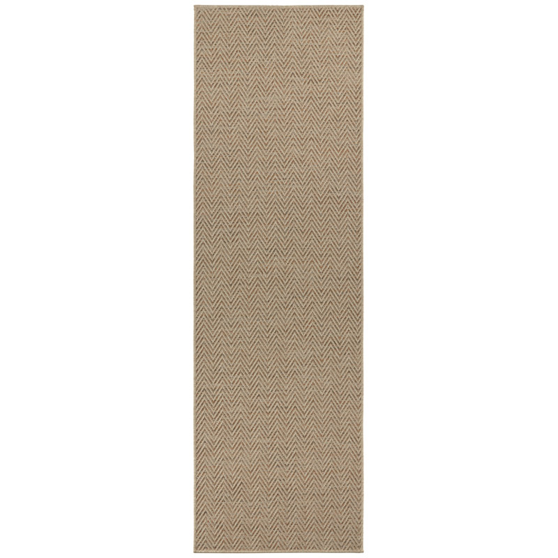 Flatweave Beige/Terracotta Rug, Runner  80 x 150 cm