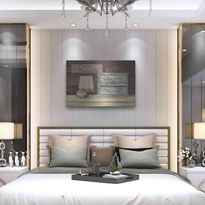 Clean Towels by Pam Britton Metal Wall Art