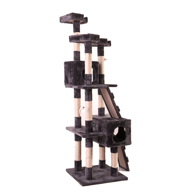 67'' Multi-Level Cat Tree Tower, Kitten Condo House with Scratching Posts