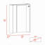 Bureau rectangulaire pliable Wakeman - blanc