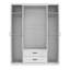 Allington 4 Door 2 Drawer Wardrobe With Mirror-749721461
