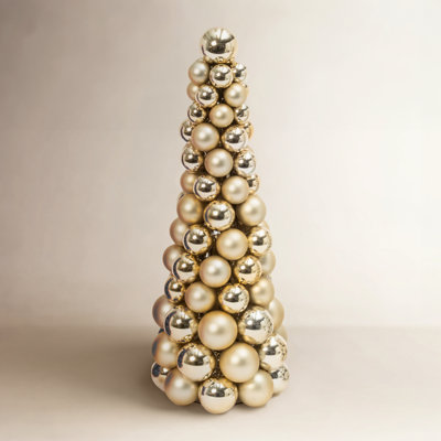 Gold 1.5' Pine Christmas Tree