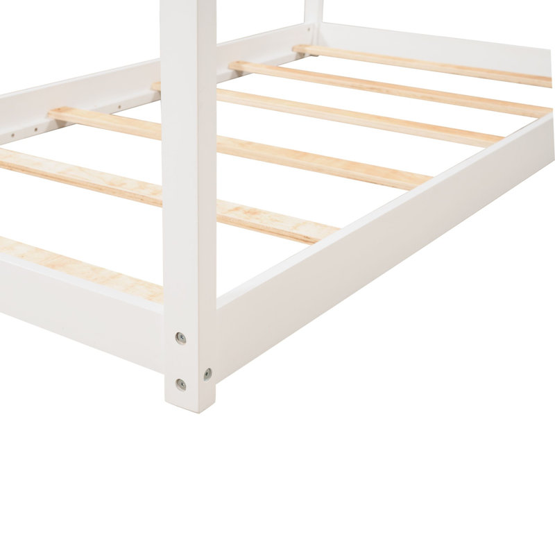 Platform Bed, White
