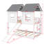 Twin-Over-Twin Bunk Bed With Slide And Integrated Windows For Fun