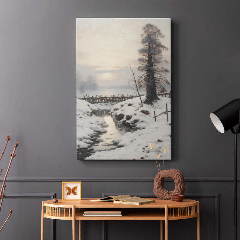 Paysage rétro XVII - galerie Cavas, H 12 po x l 8 po