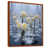 Toile avec cadre flottant brun