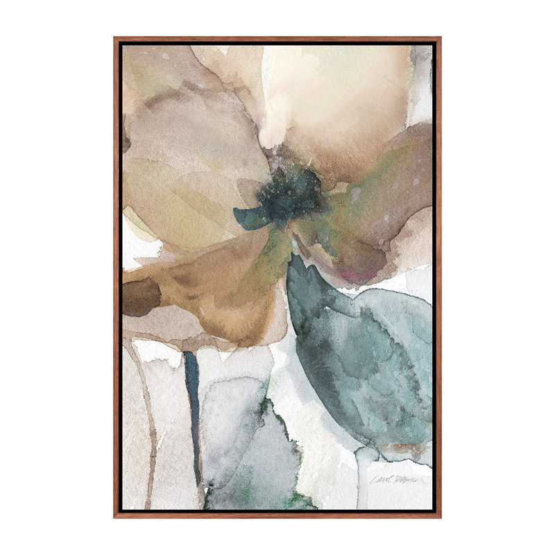 « Watercolor Poppy I » par Carol Robinson, reproduction d’art, H 26 po x l 18 po x P 1,5 po