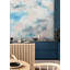 Adhésif mural bleu Nimbus