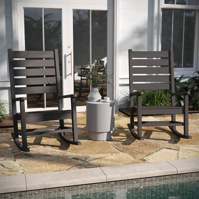 Chaise berçante en plastique Collis