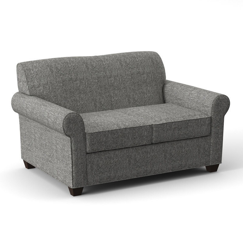 Finn 59" Rolled Arm Loveseat, Connelly Dove, Cafelle