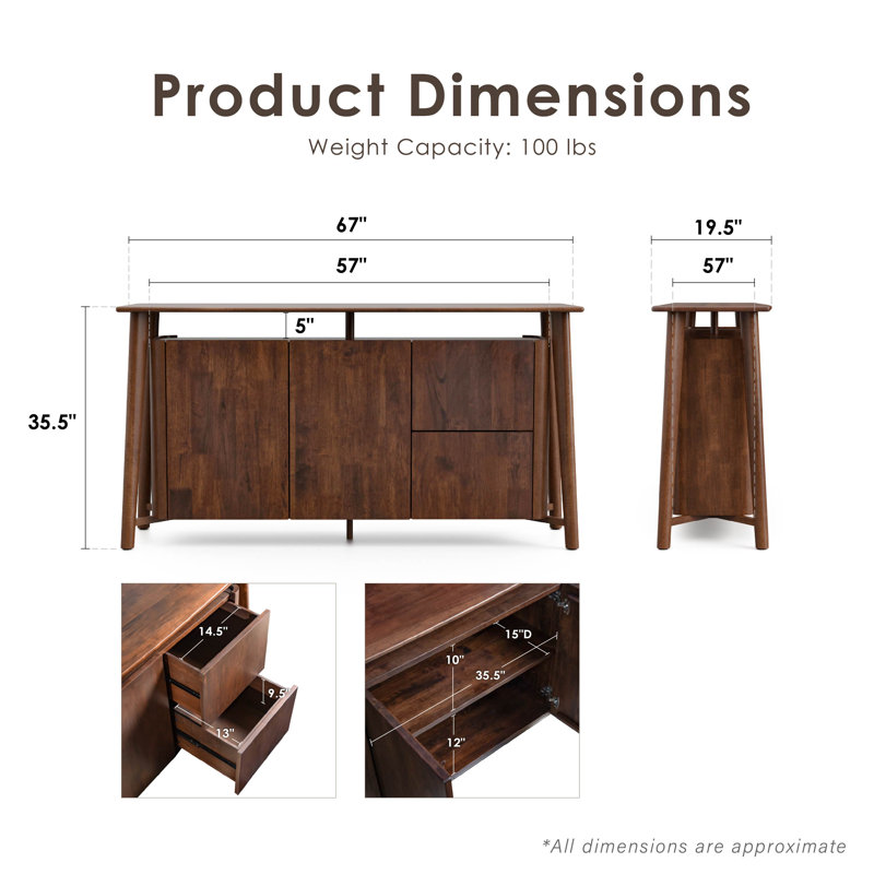 Rozella Solid Wood Server