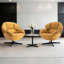 Fauteuil d'appoint pivotant rembourré et capitonné-139374657