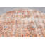 Tapis rétro, tapis décoratifs 4,5 po x 4,7 pi, tapis moderne, tapis Oushak, tapis orange, tapis turc
