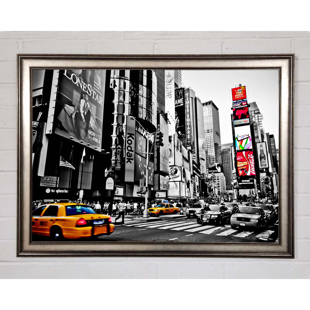 New York City Manhattan Cabs - Einzelne Bilderrahmen Kunstdrucke