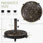 24.95kg Free Standing Umbrella Base with Wheels-1349760007