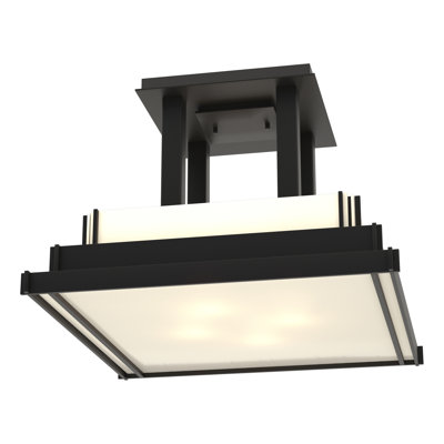 Steppe 4 - Light Lantern Square Semi Flush Mount