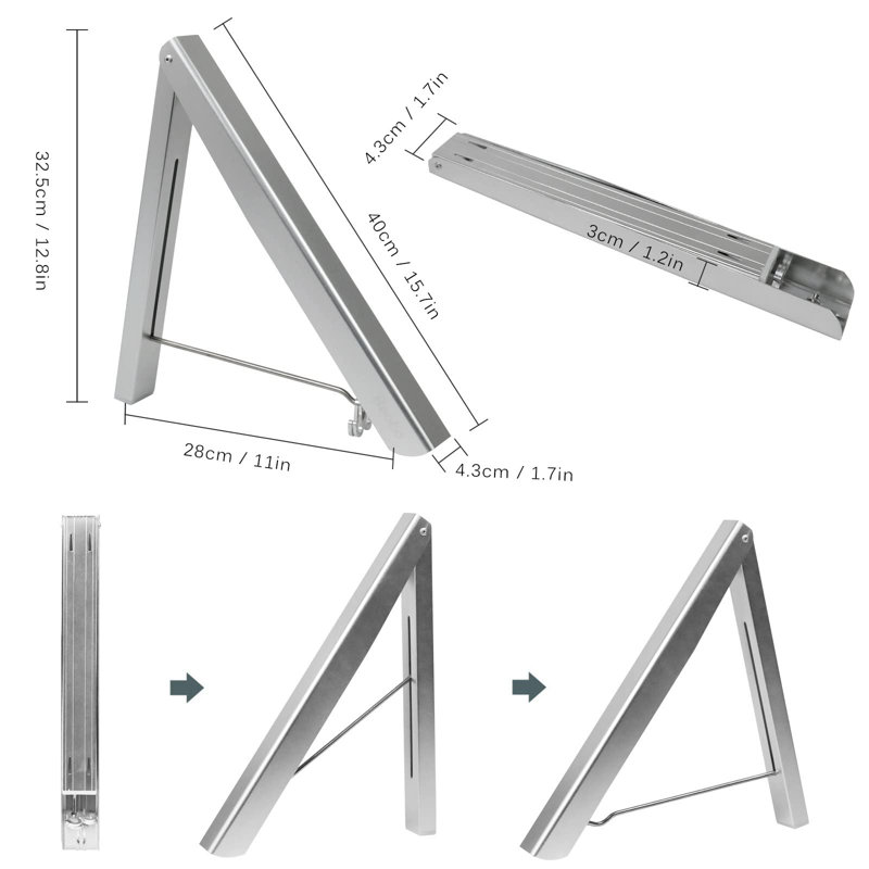 Baltes Aluminum Wall-Mounted Drying Rack