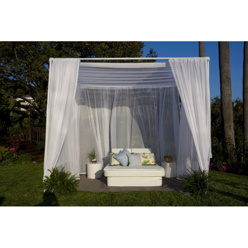 60'' Wide Reversible Patio Daybed, Chill White