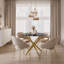 Chatalina Round Glass Top Dining Table-1139904666