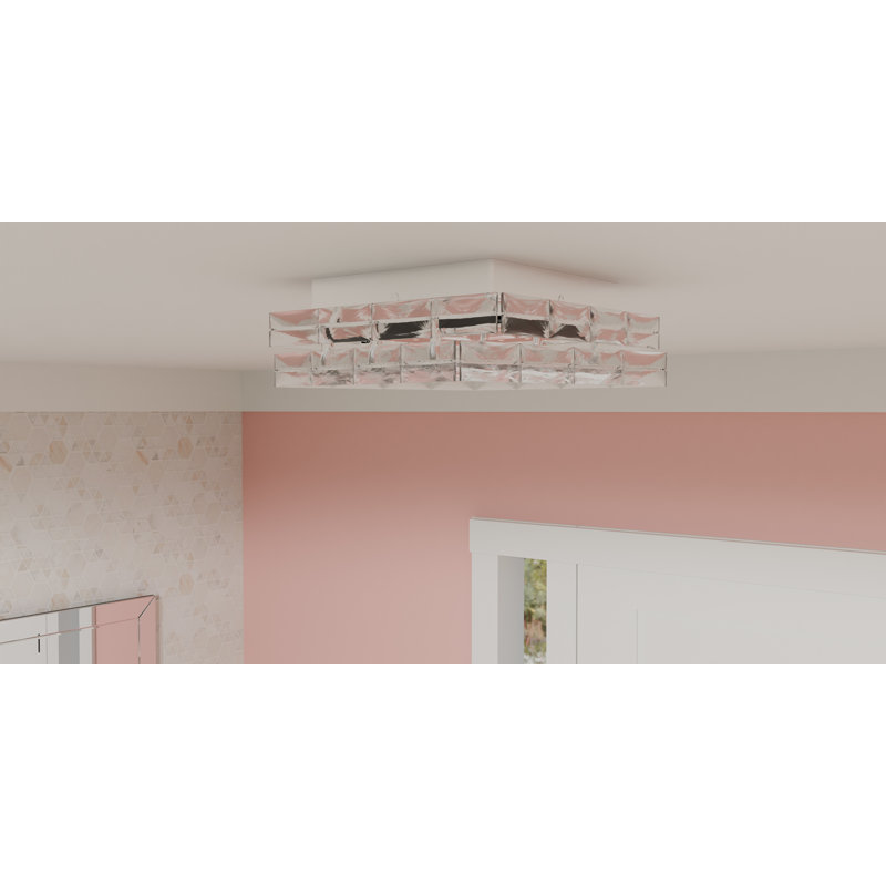 Kohlby Glass LED Flush Mount