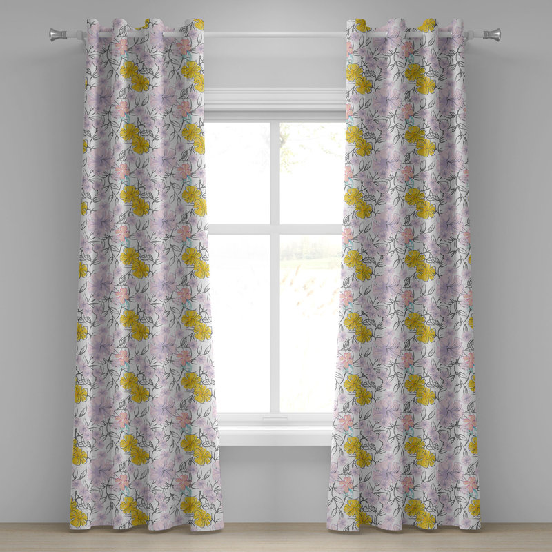 Semi Sheer Curtain Pair