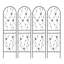 2 Pack Metal Garden Trellis 71" X 19.7" Rustproof Trellis For Climbing Plants Outdoor Flower Support, Black