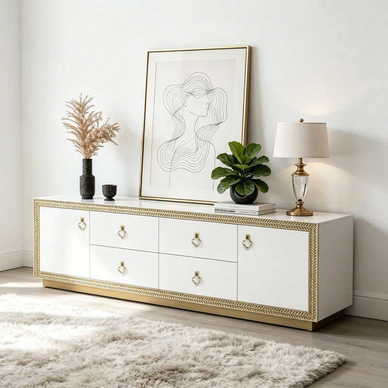Meuble télé de luxe américain simple et léger